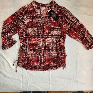 COCOMO Woman's Top-3/4 Sleeve-1X NWT